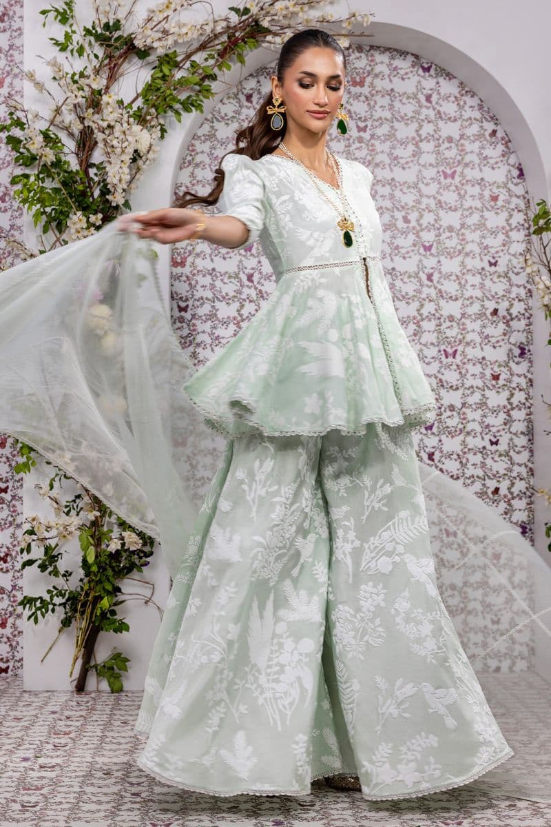 SUNLIT PATELS – 3PC RAWSILK & ORGANZA PRET GRIP/SILK thumbnail