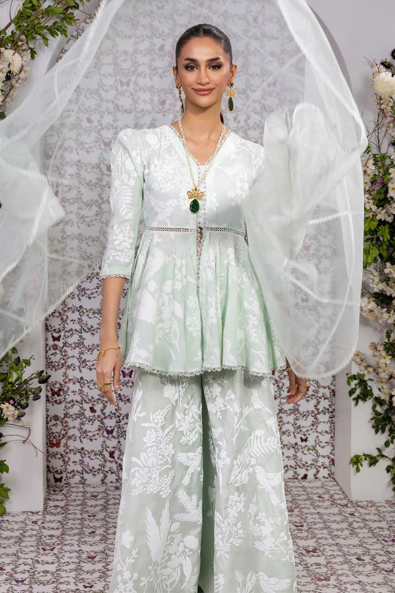 SUNLIT PATELS – 3PC RAWSILK & ORGANZA PRET GRIP/SILK thumbnail