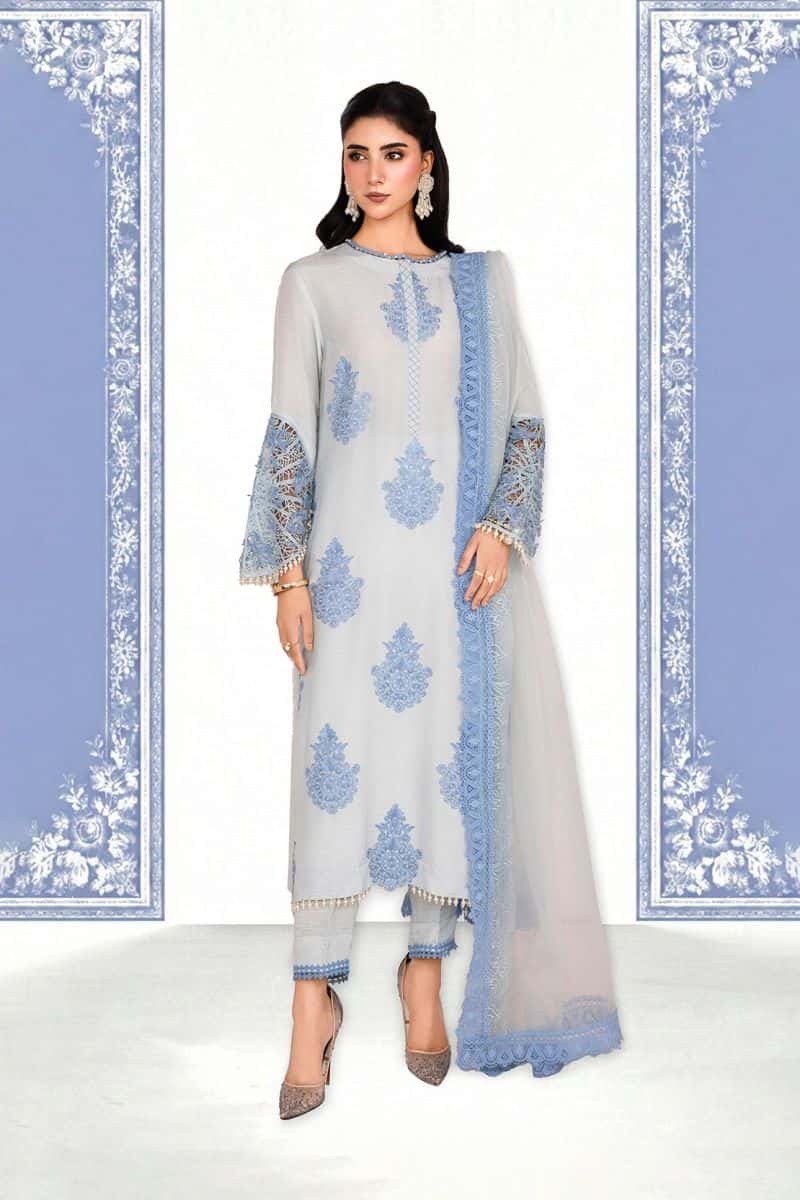 NOOR-E-SAMA – 2PC RAWSILK & ORGANZA EID FESTIVE PRET