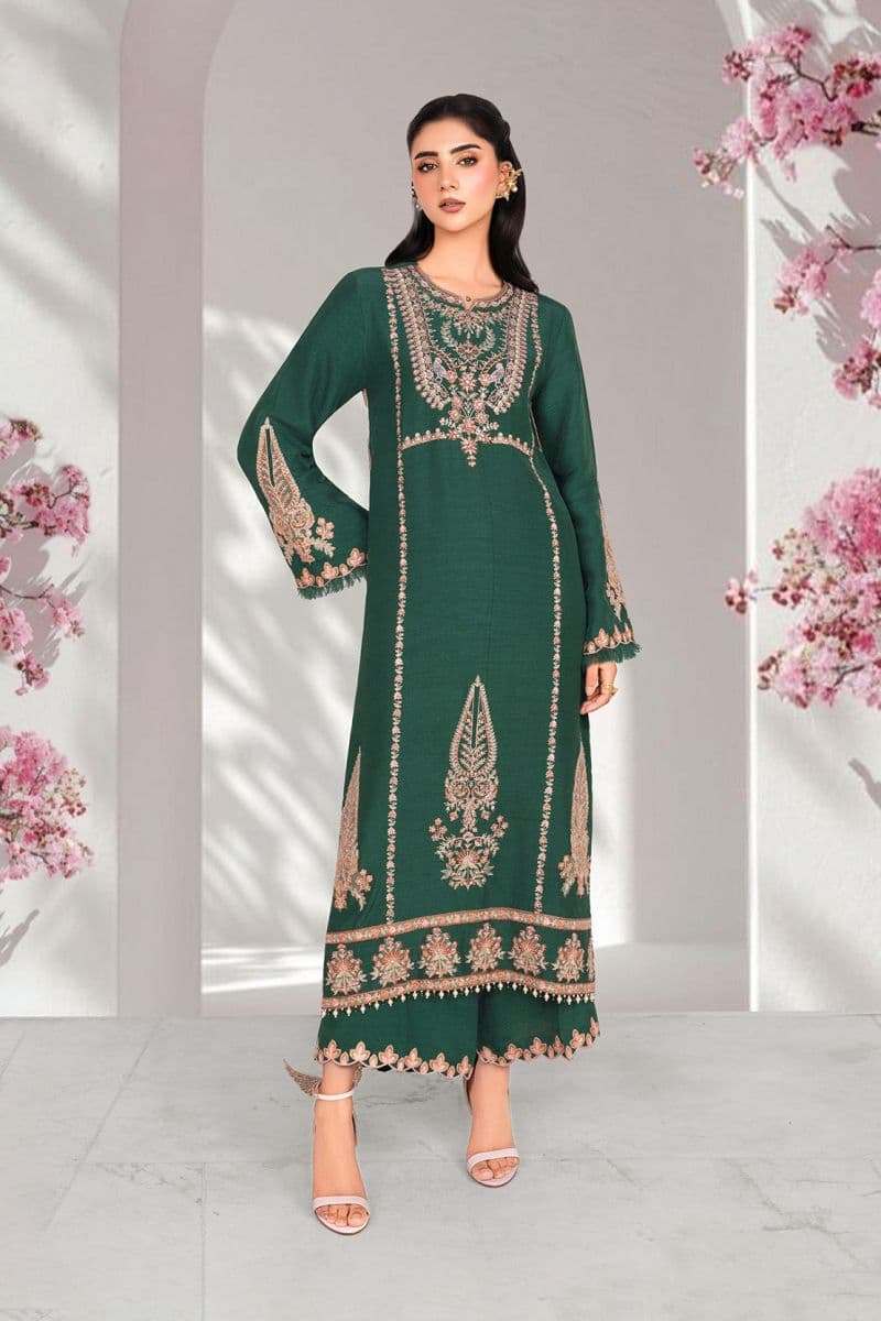 SABZ NOOR – 2PC RAWSILK EID FESTIVE PRET thumbnail