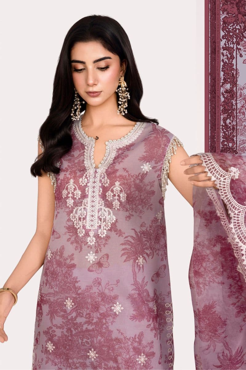 GUL - 2PC ORGANZA & LAWN EID FESTIVE PRET thumbnail