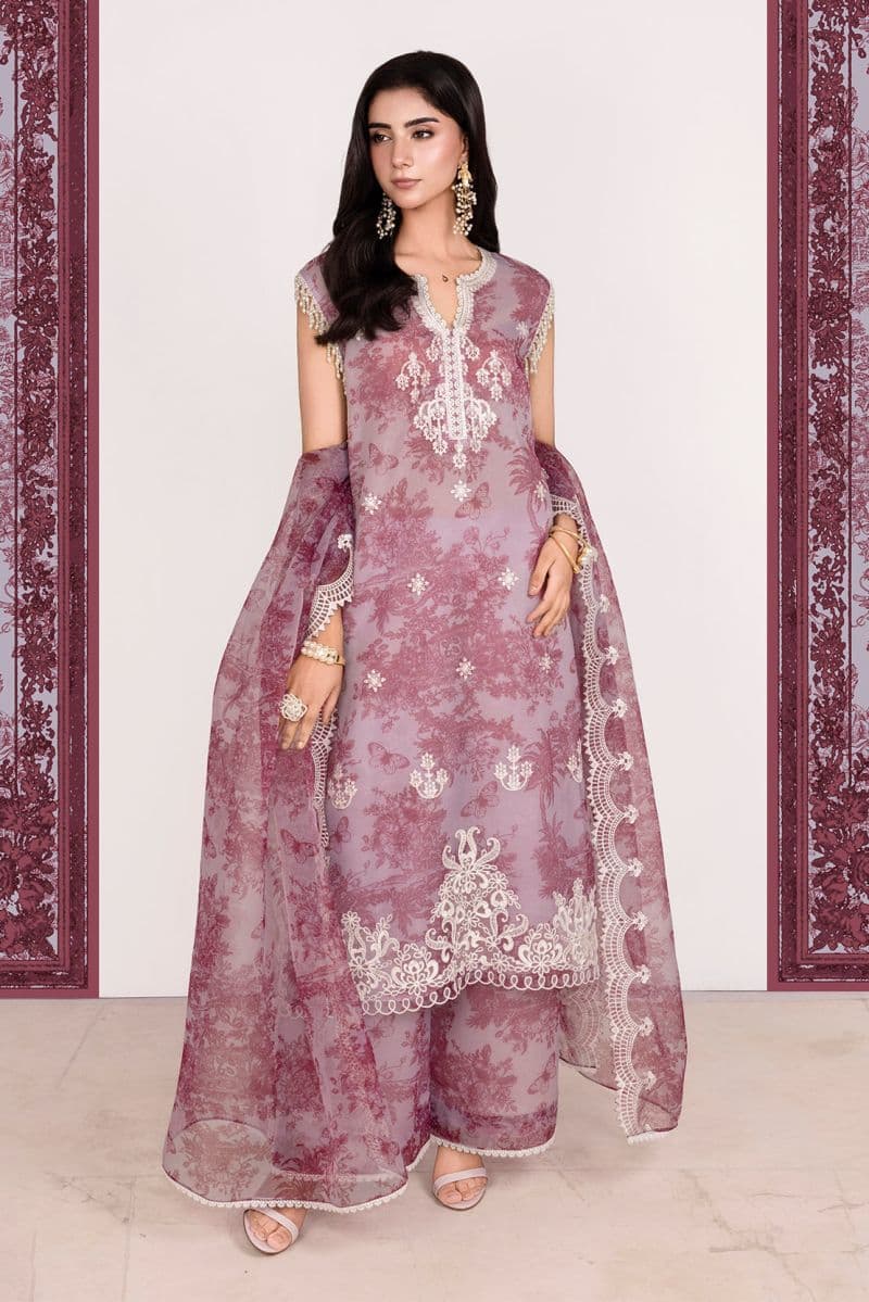GUL - 2PC ORGANZA & LAWN EID FESTIVE PRET thumbnail