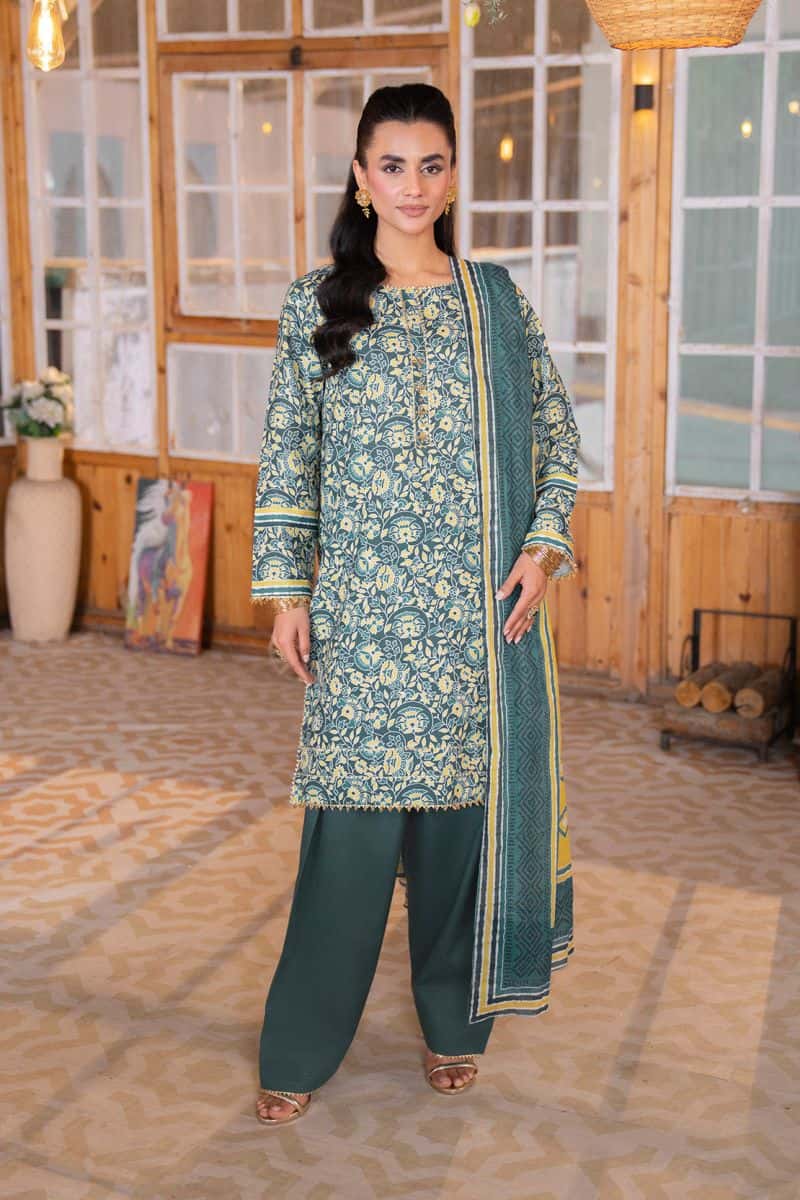 Printed - 2 Pc Lawn Suit (Lawn Dupatta)