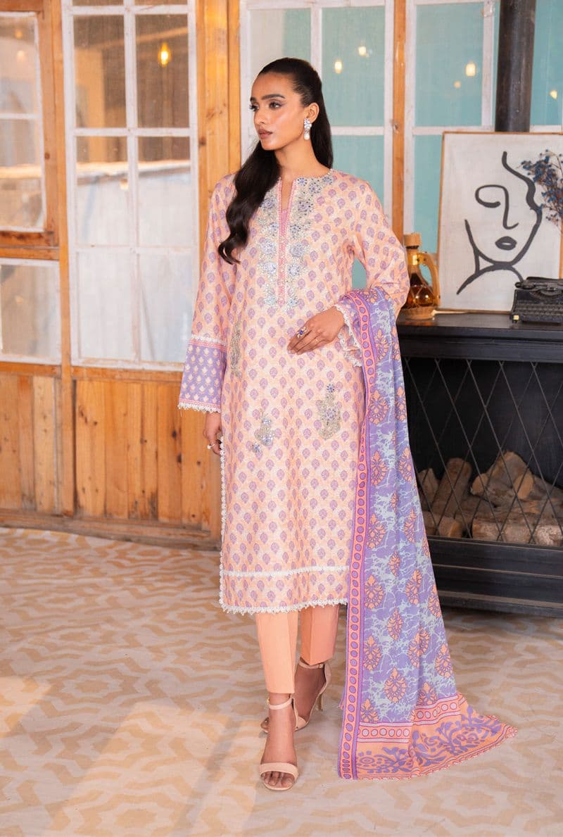 Embroidered - 2 Pc Lawn Suit (Lawn Dupatta) thumbnail