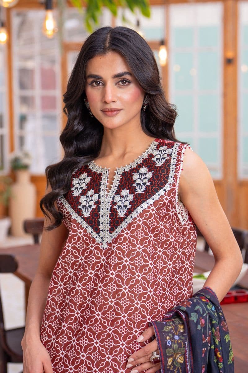 Embroidered - 2 Pc Lawn Suit (Lawn Dupatta) thumbnail