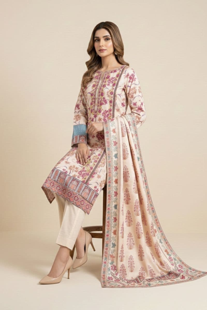 Embroidered - 3 Pc Lawn Suit thumbnail
