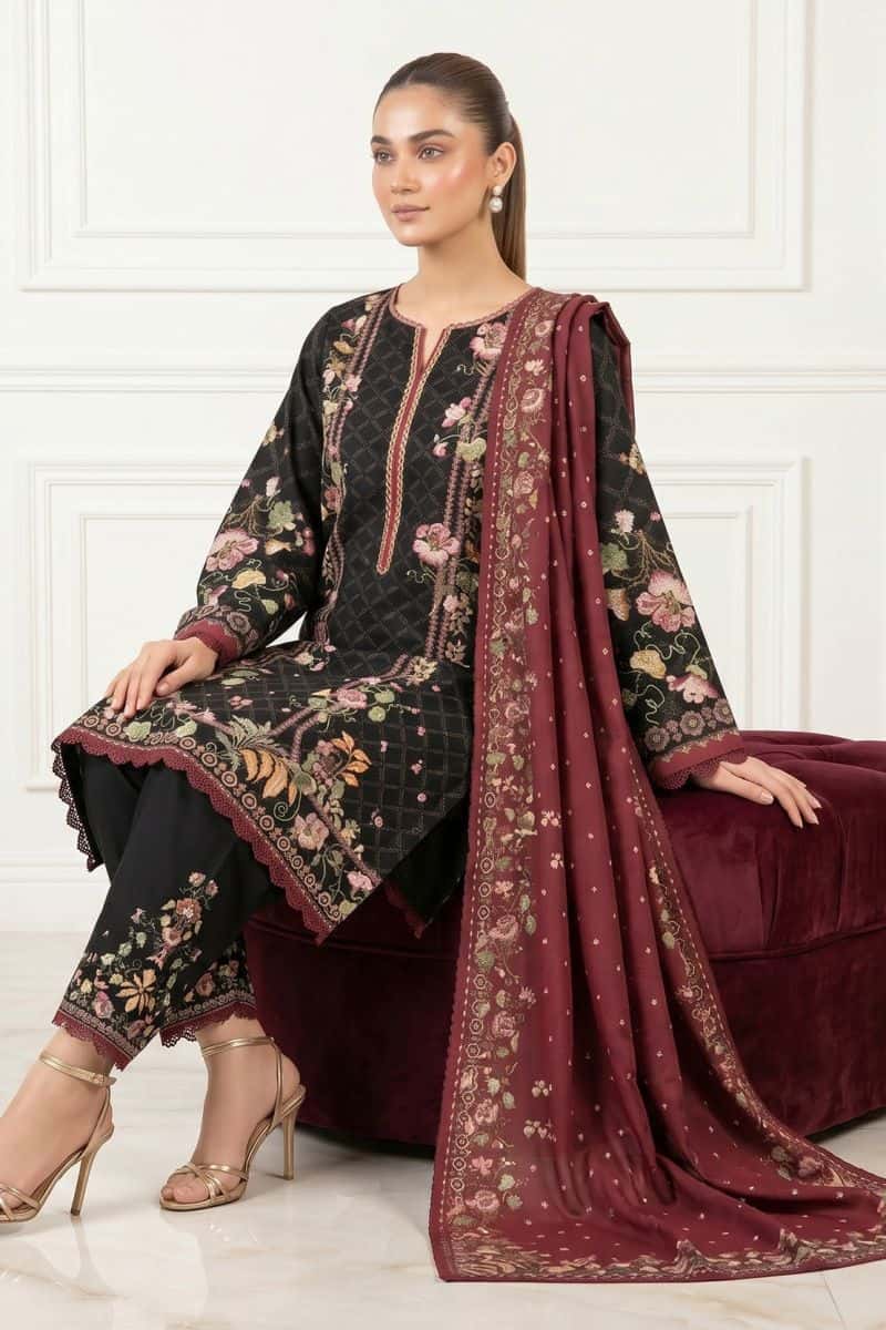 Printed - 3 Pc Lawn Suit - alternate view