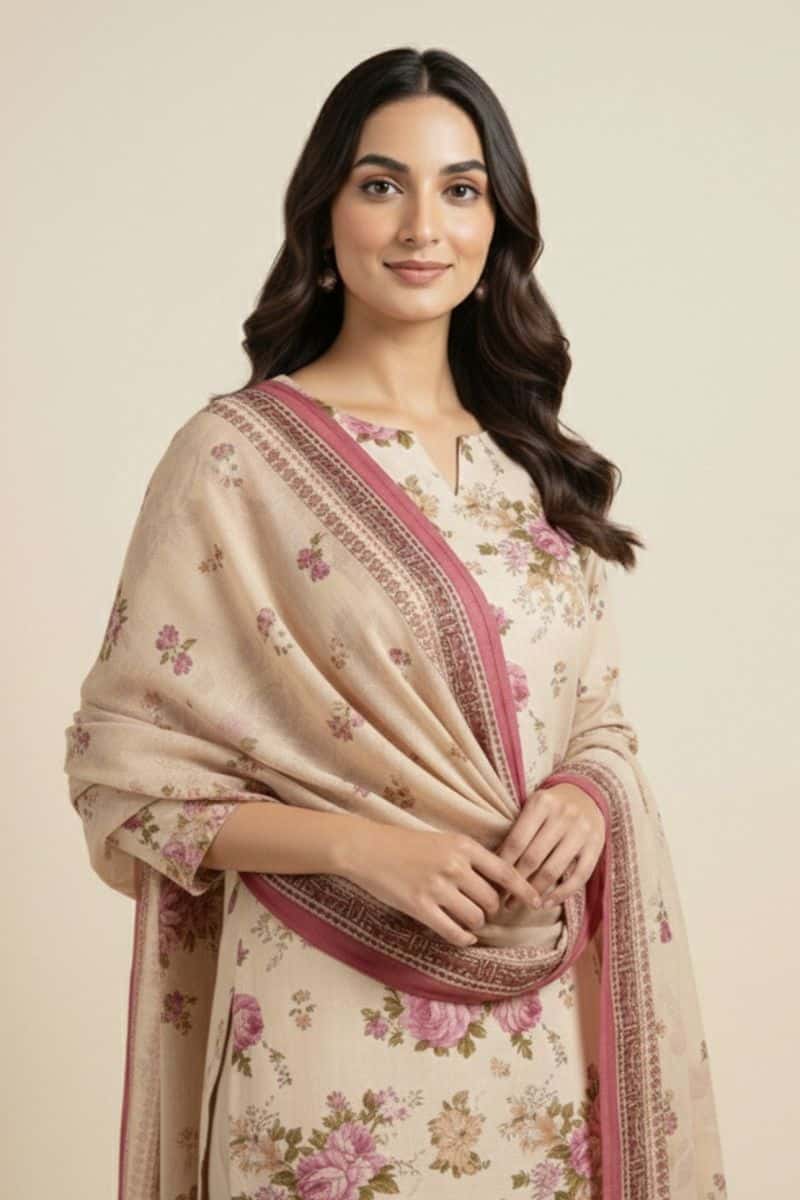 Printed - 3 Pc Lawn Suit - alternate view