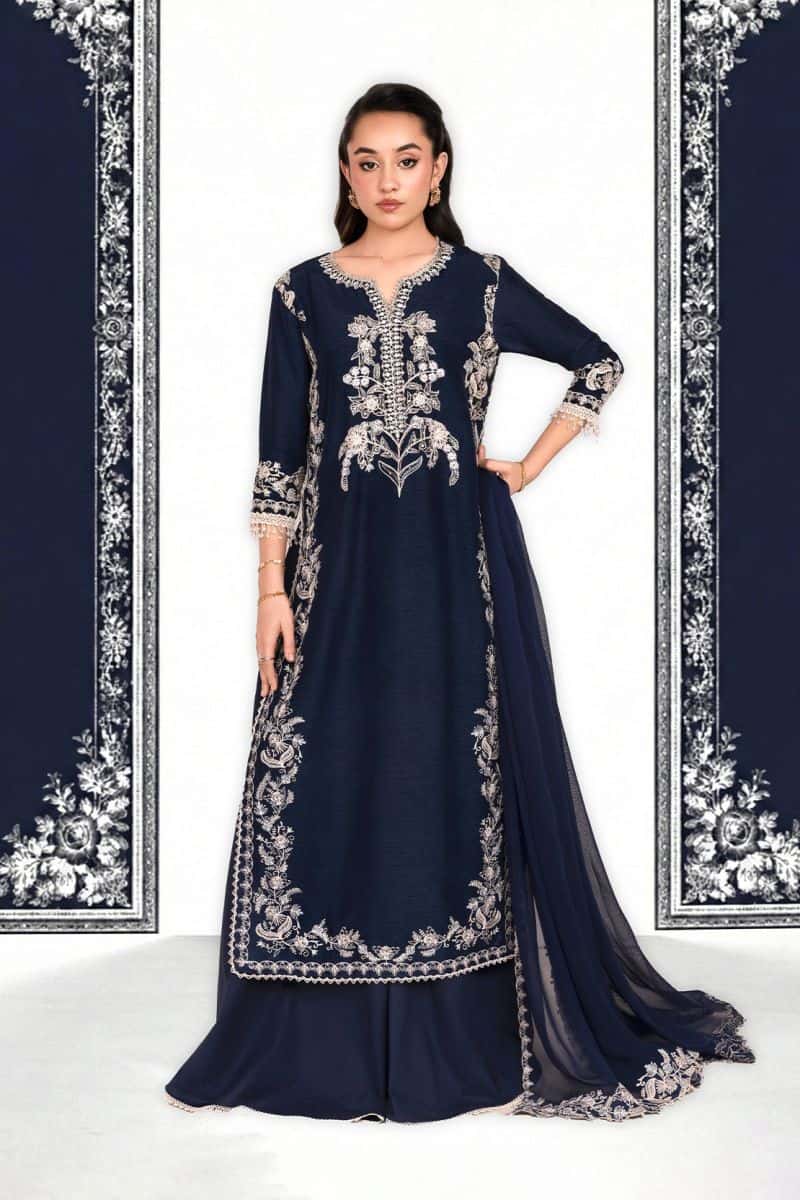 NEELAM – 3PC RAWSILK, CHIFFON & LAWN EID FESTIVE PRET