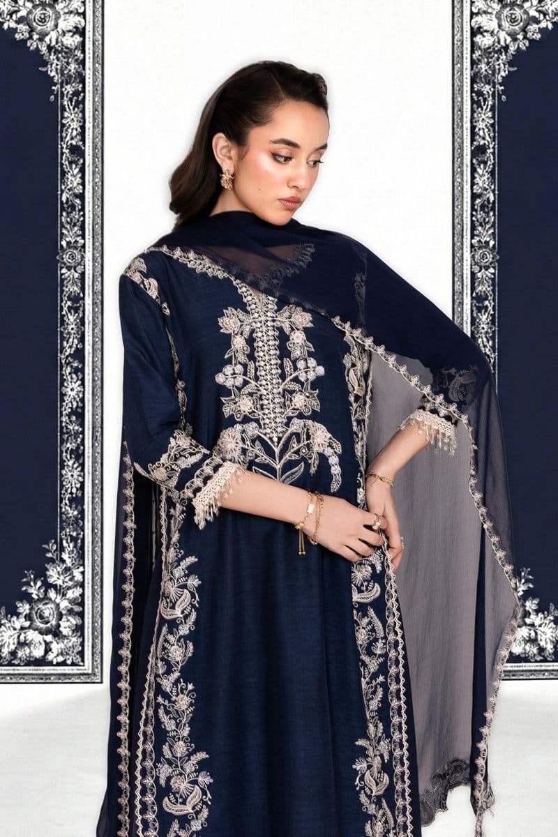 NEELAM – 3PC RAWSILK, CHIFFON & LAWN EID FESTIVE PRET thumbnail