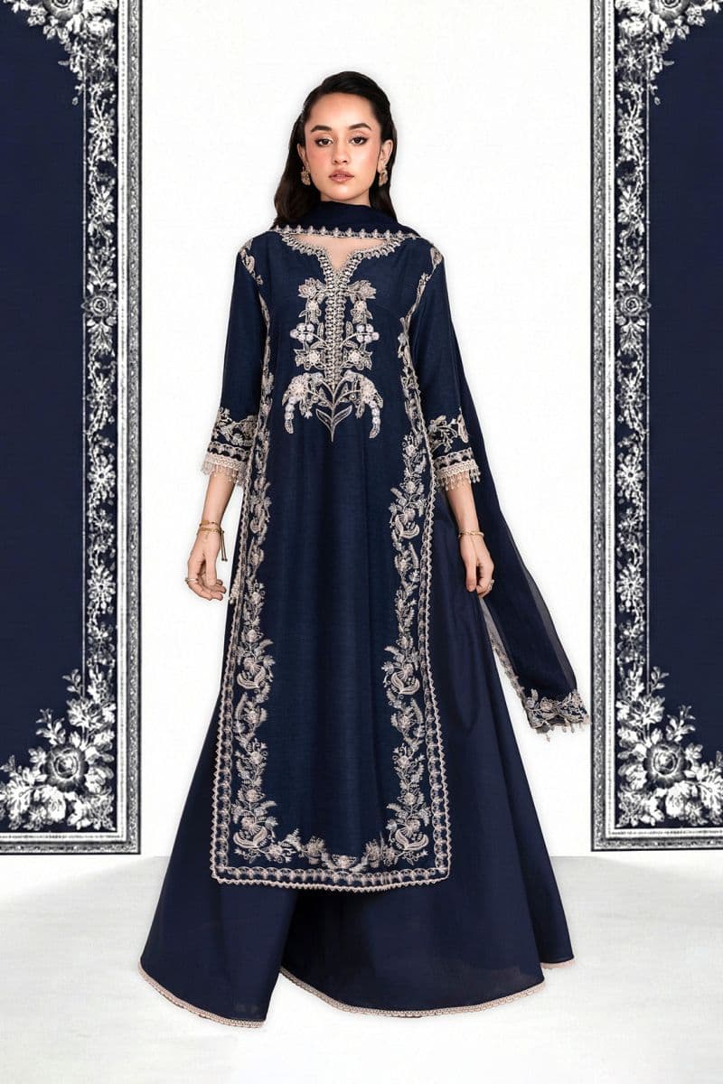 NEELAM – 3PC RAWSILK, CHIFFON & LAWN EID FESTIVE PRET thumbnail