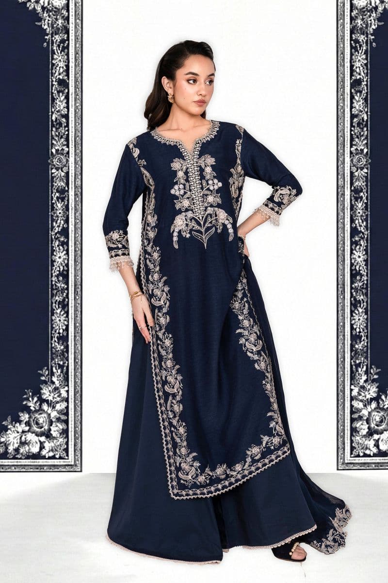 NEELAM – 3PC RAWSILK, CHIFFON & LAWN EID FESTIVE PRET thumbnail