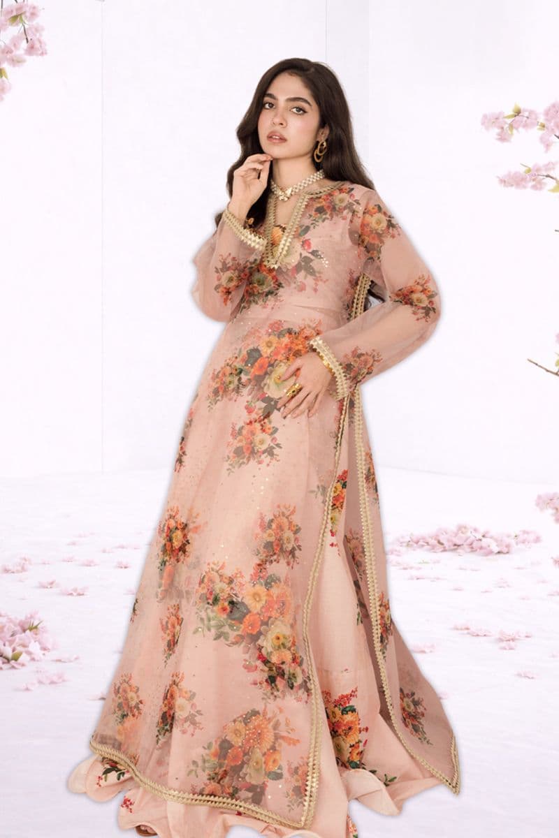 ZARINA – 3PC ORGANZA & LAWN EID FESTIVE PRET thumbnail