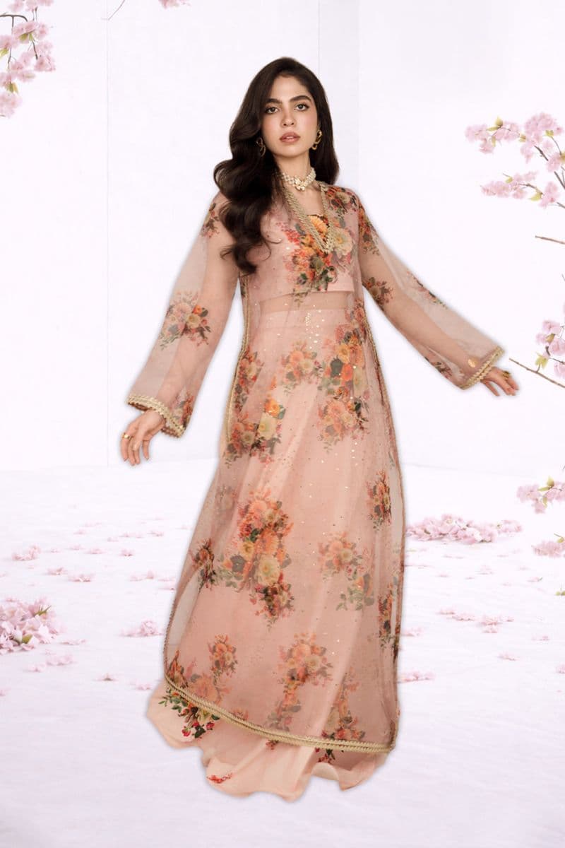 ZARINA – 3PC ORGANZA & LAWN EID FESTIVE PRET thumbnail