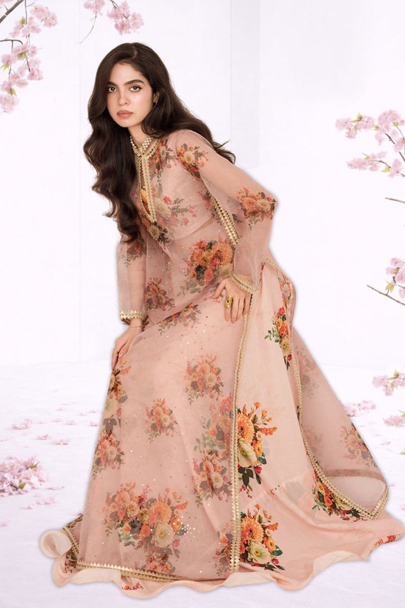 ZARINA – 3PC ORGANZA & LAWN EID FESTIVE PRET thumbnail