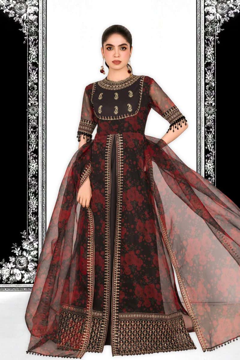 ZARQASH – 2PC ORGANZA & LAWN EID FESTIVE PRET