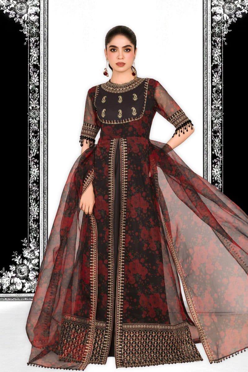 ZARQASH – 2PC ORGANZA & LAWN EID FESTIVE PRET thumbnail