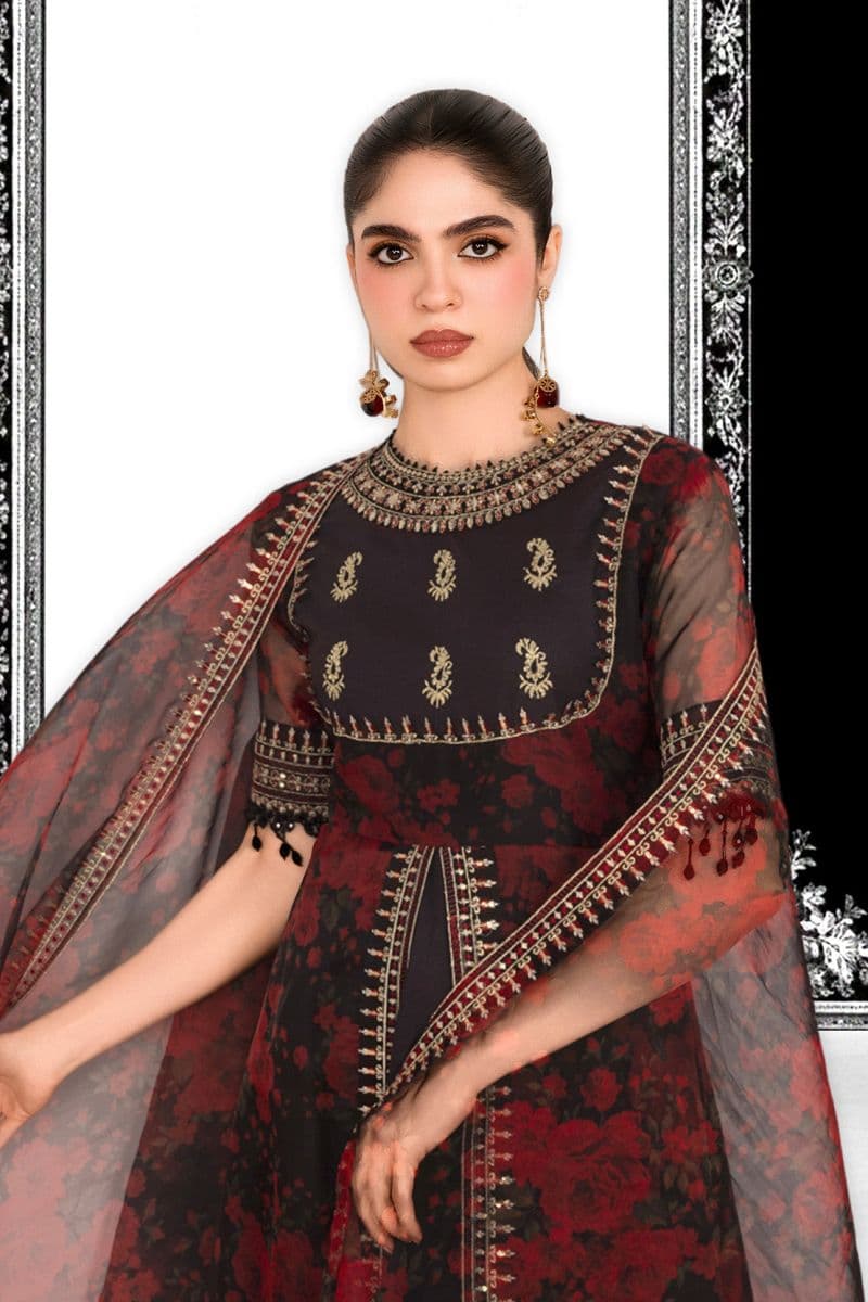 ZARQASH – 2PC ORGANZA & LAWN EID FESTIVE PRET thumbnail