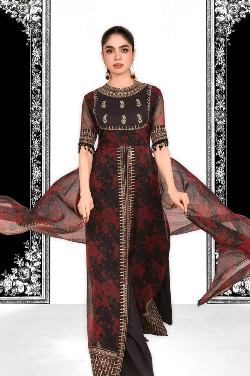 ZARQASH – 2PC ORGANZA & LAWN EID FESTIVE PRET thumbnail