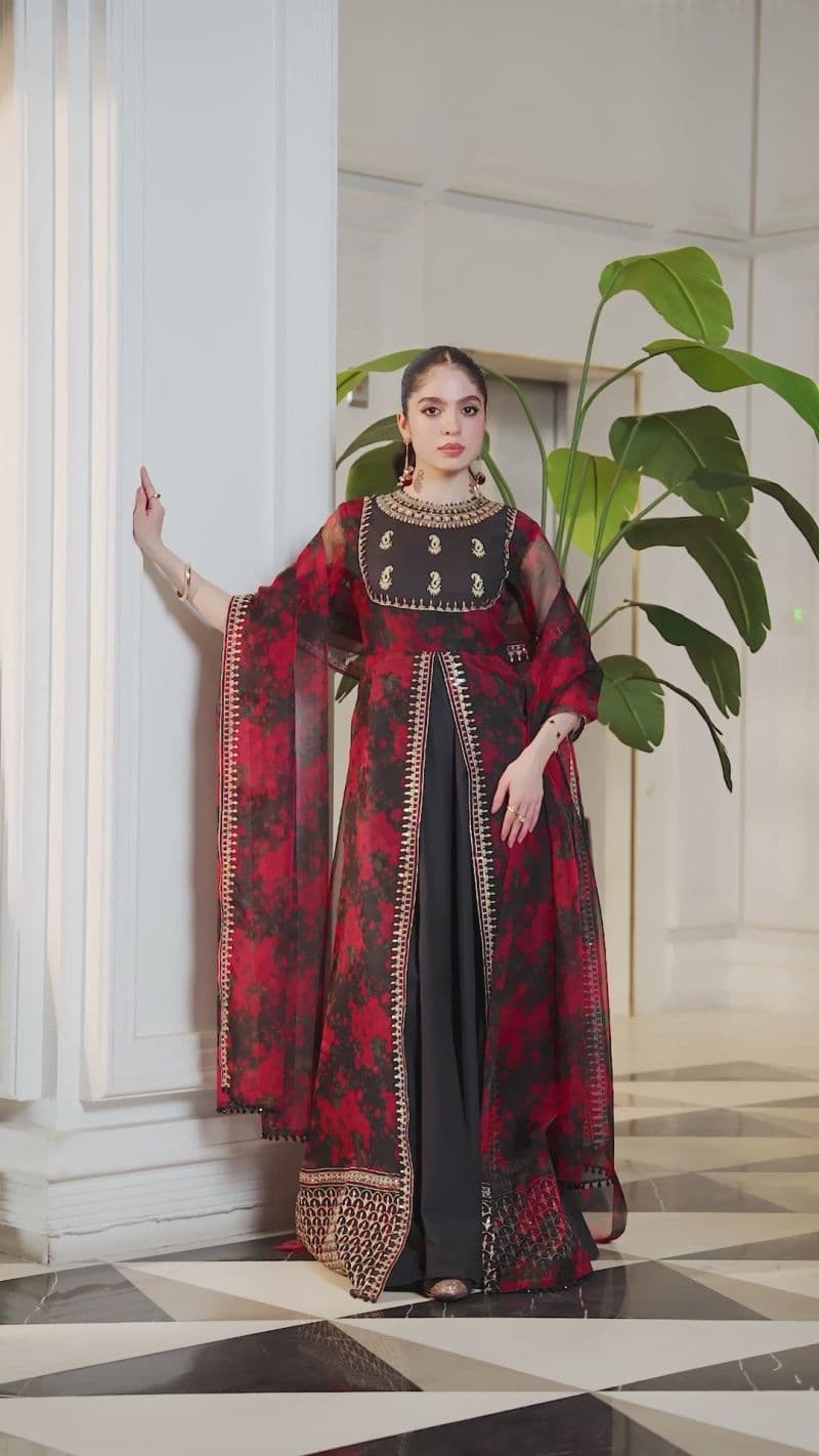 ZARQASH – 2PC ORGANZA & LAWN EID FESTIVE PRET thumbnail