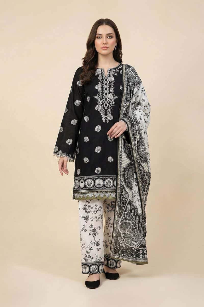 Embroidered - 3 Pc Lawn Suit