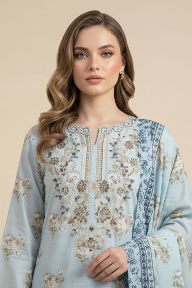 Embroidered - 3 Pc Lawn Suit thumbnail