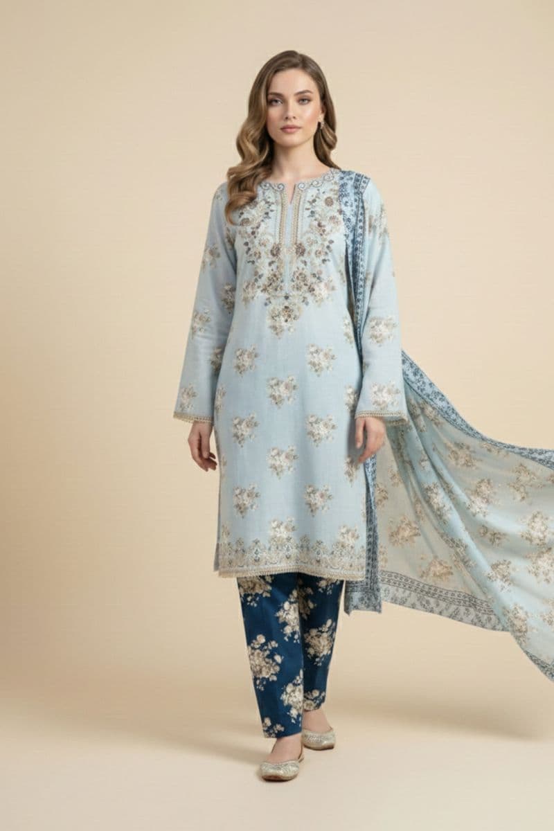 Embroidered - 3 Pc Lawn Suit thumbnail