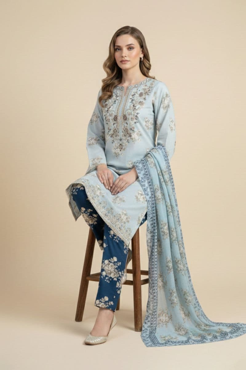 Embroidered - 3 Pc Lawn Suit thumbnail