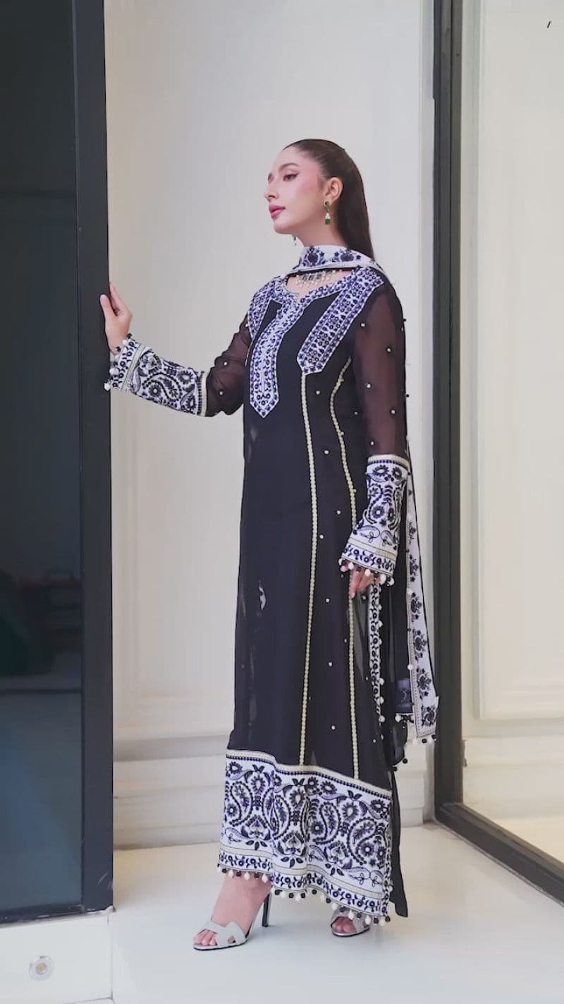 DAZZLE 2PC CHIFFON EID FESTIVE PRET thumbnail