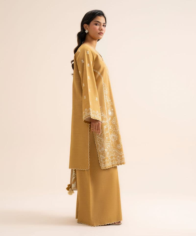 3 Piece - Embroidered Light Khaddar Suit thumbnail