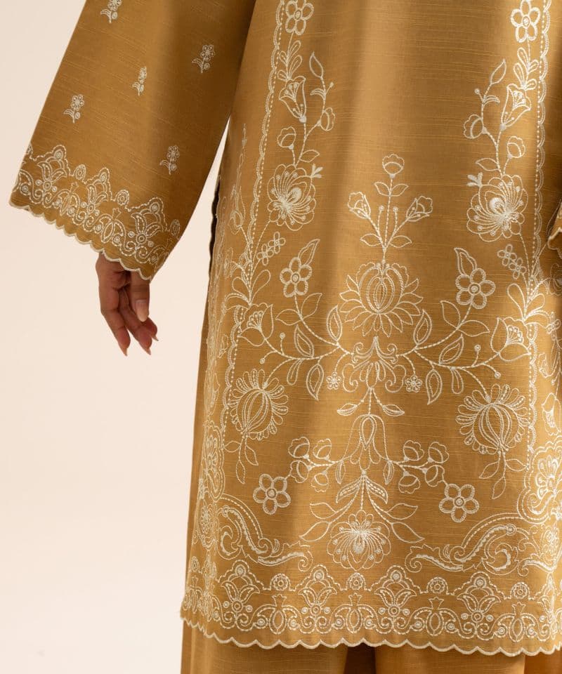 3 Piece - Embroidered Light Khaddar Suit thumbnail