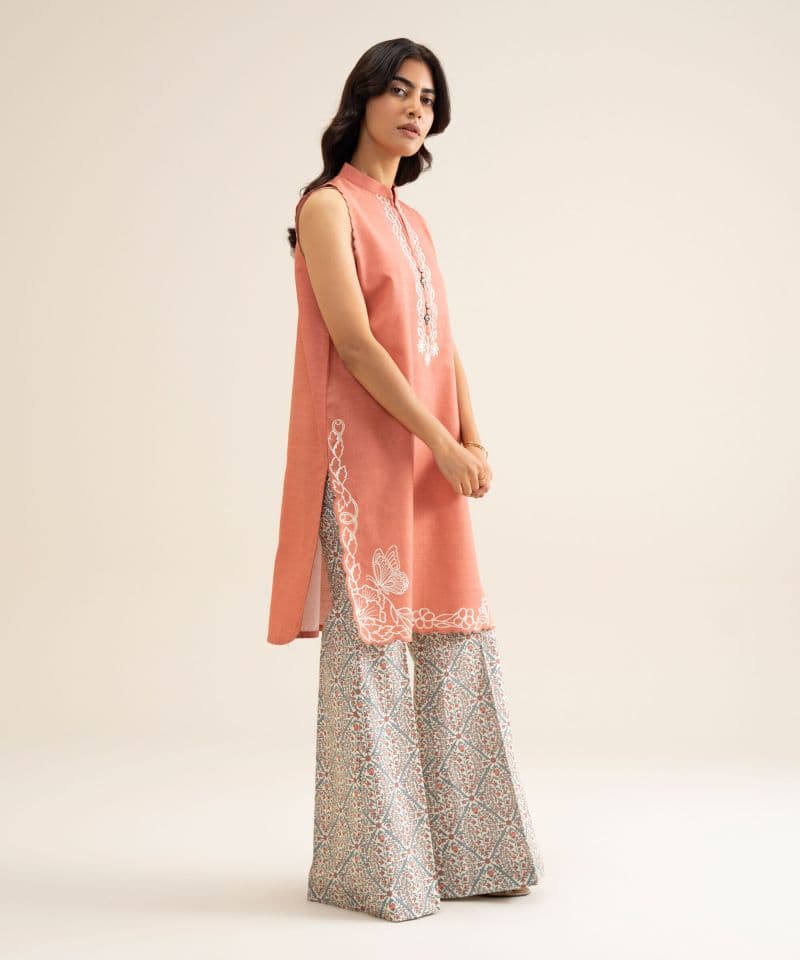 2 Piece - Embroidered Light Khaddar Suit thumbnail