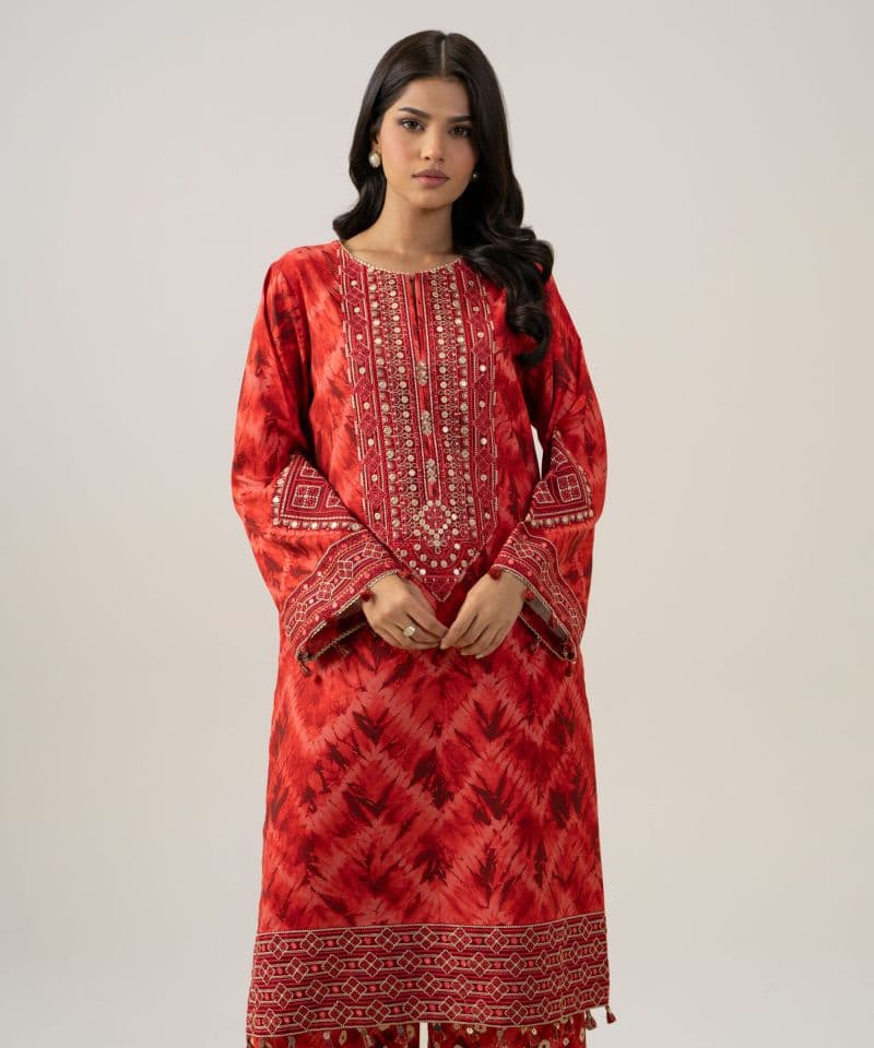 2 Piece - Embroidered Linen Suit thumbnail
