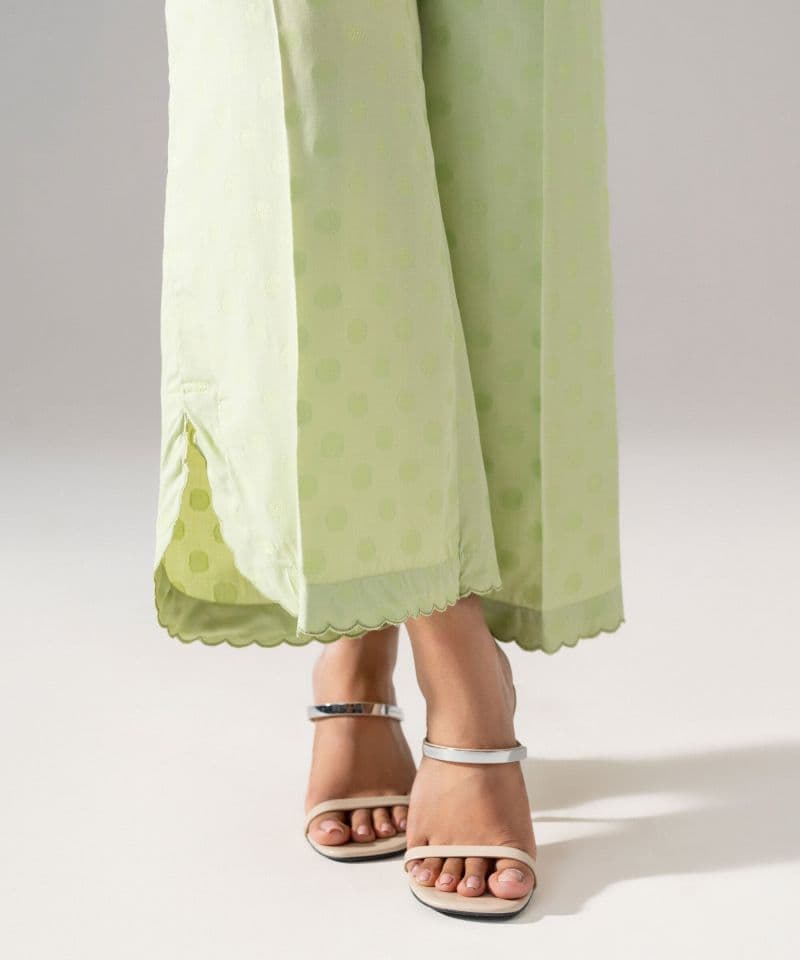 Solid Jacquard Flared Pants thumbnail