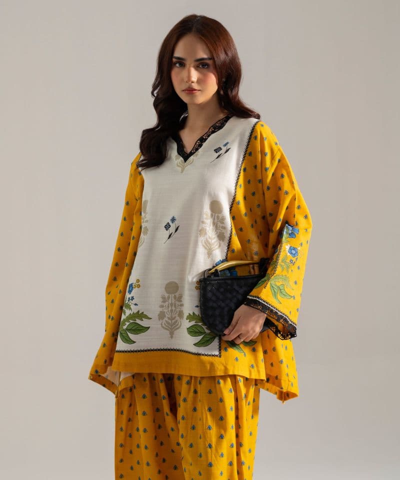 Printed Khaddar Shirt thumbnail