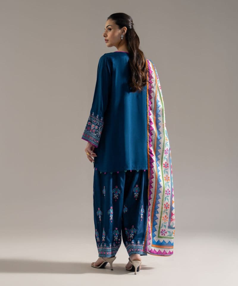 3 Piece - Embroidered Silk Suit thumbnail