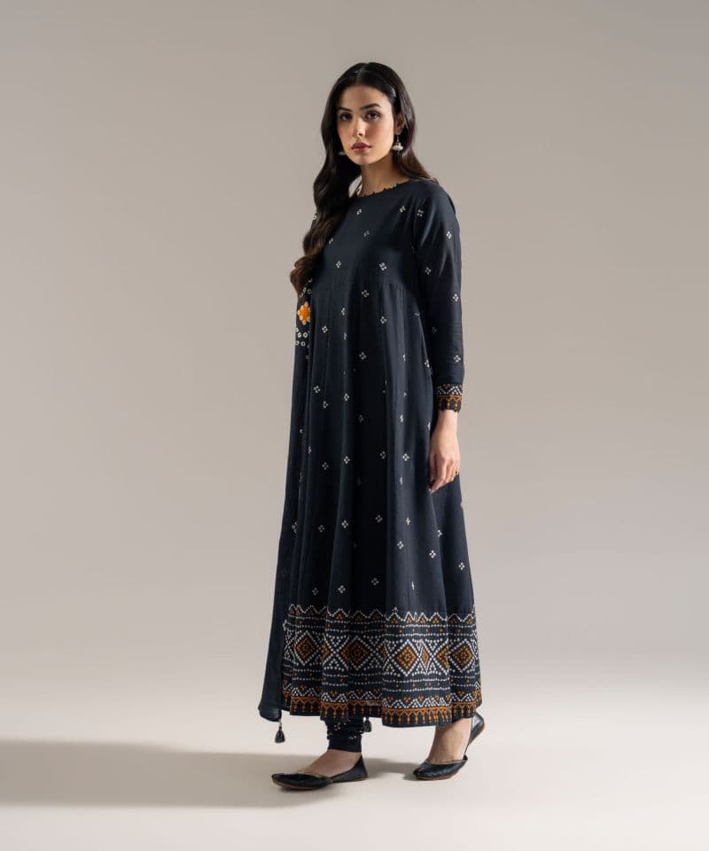 3 Piece - Printed Khaddar Suit thumbnail