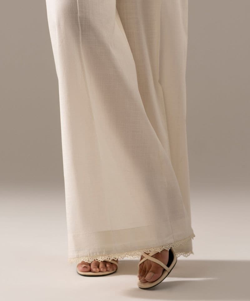 Solid Crosshatch Flared Pants thumbnail