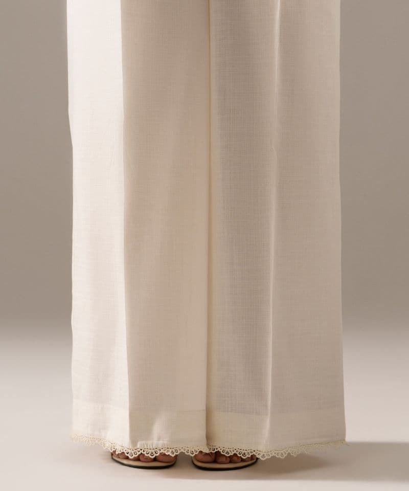 Solid Crosshatch Flared Pants thumbnail
