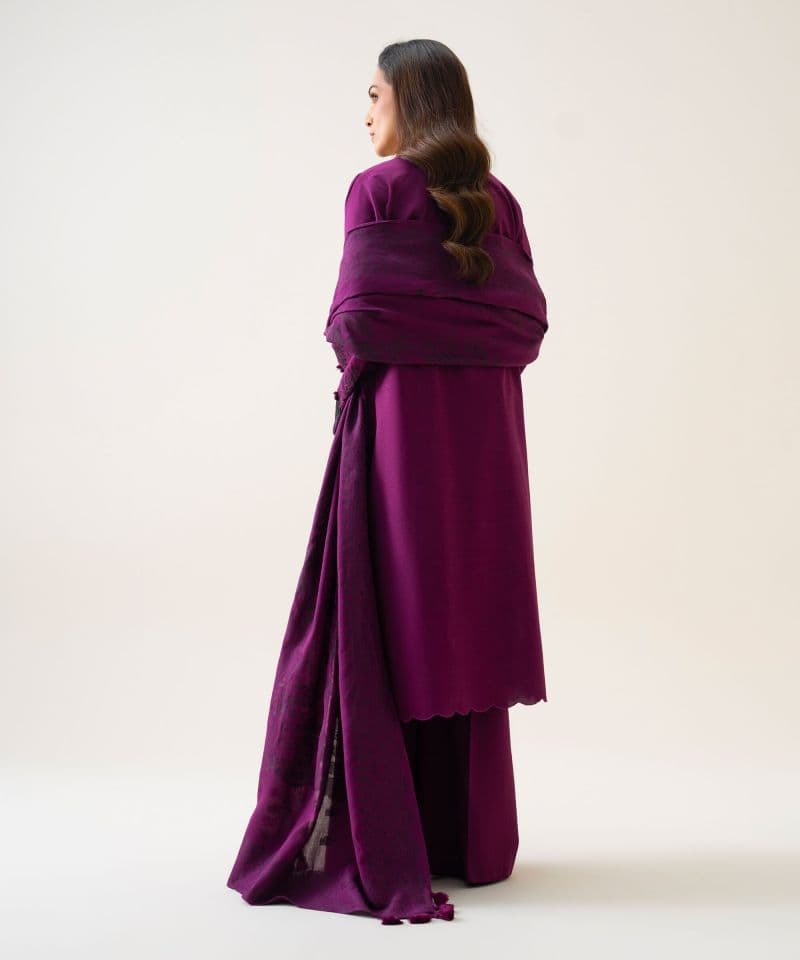 3 Piece - Embroidered Light Khaddar Suit thumbnail