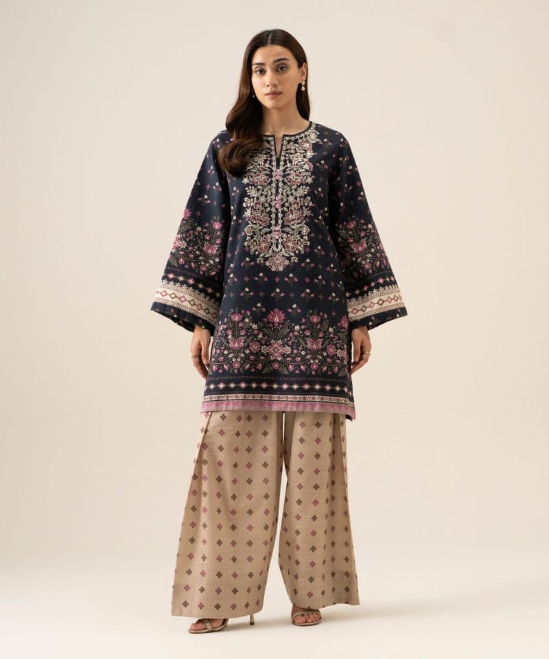 2 Piece - Embroidered Light Khaddar Suit thumbnail