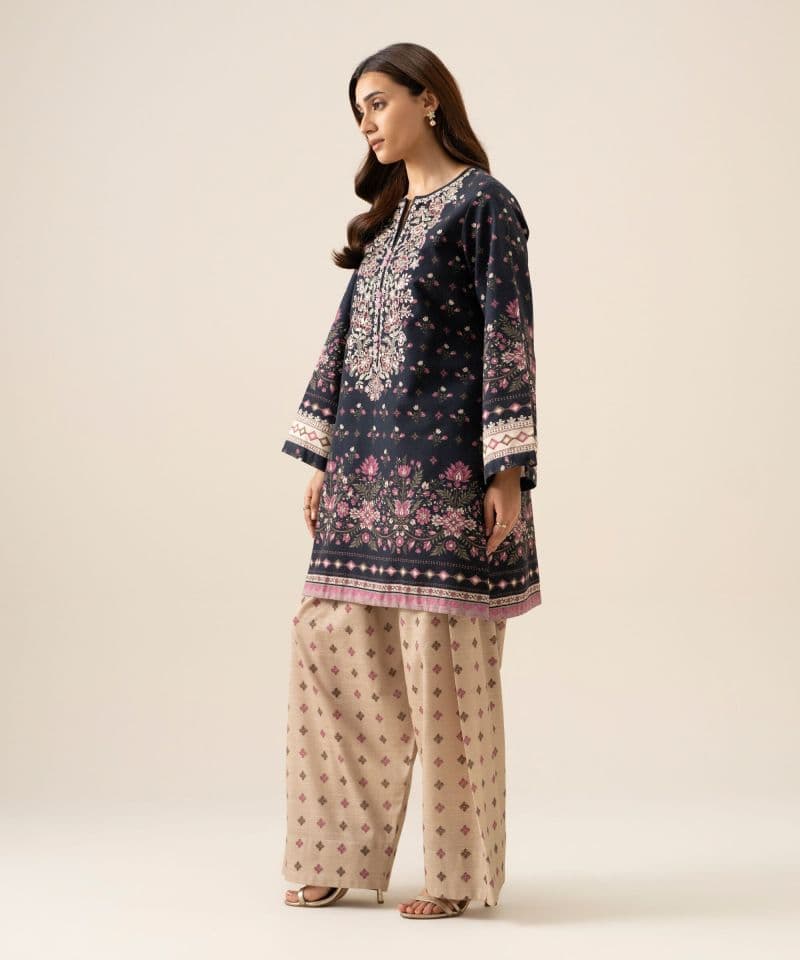 2 Piece - Embroidered Light Khaddar Suit thumbnail