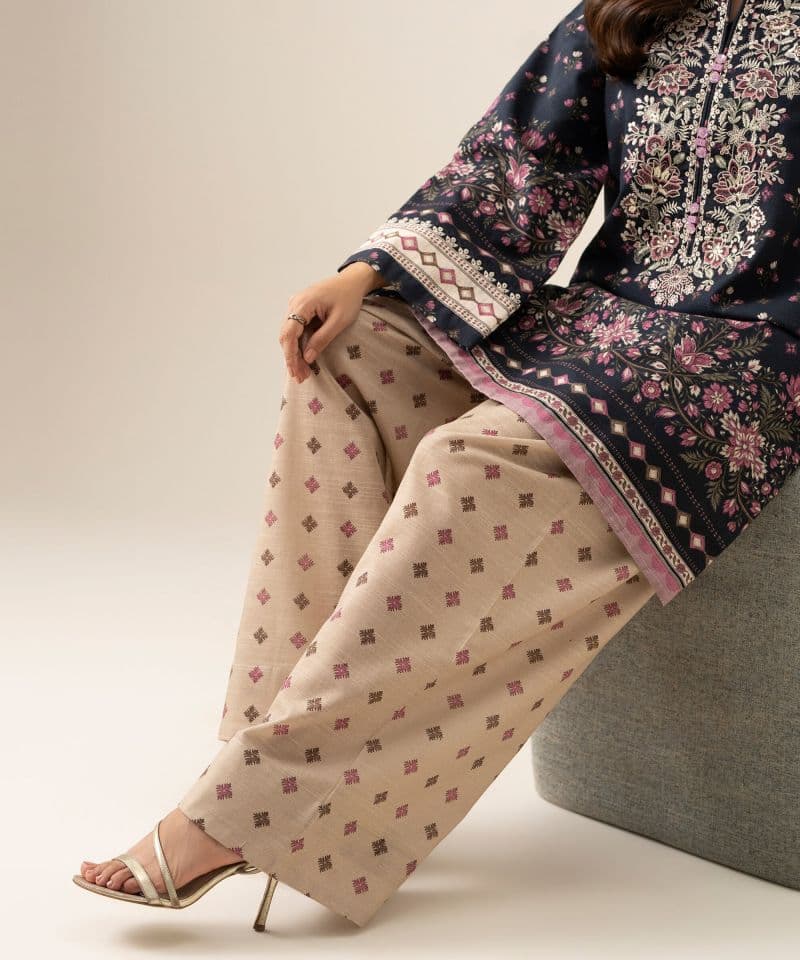 2 Piece - Embroidered Light Khaddar Suit thumbnail