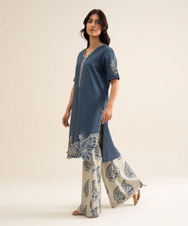 2 Piece - Embroidered Light Khaddar Suit thumbnail