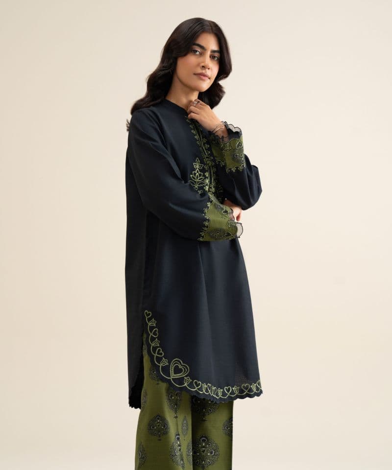 2 Piece - Embroidered Light Khaddar Suit thumbnail