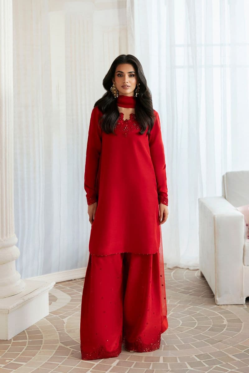 Embroidered Chiffon 3 Piece Ready-to-Wear Suit thumbnail