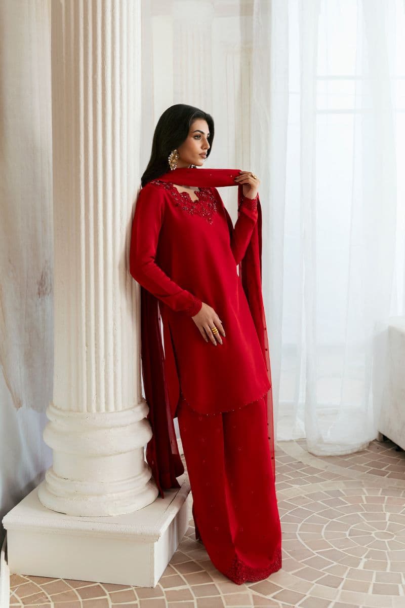 Embroidered Chiffon 3 Piece Ready-to-Wear Suit thumbnail