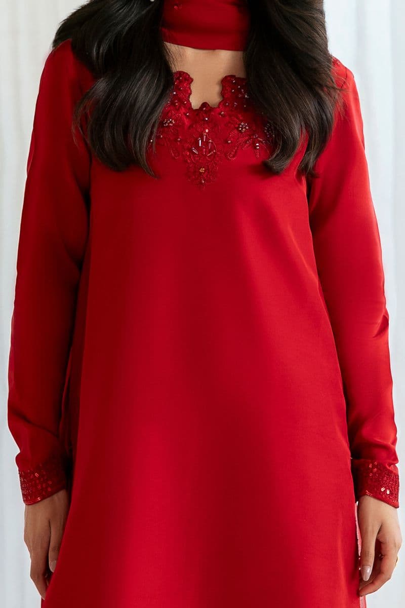 Embroidered Chiffon 3 Piece Ready-to-Wear Suit thumbnail