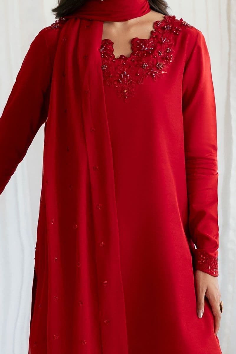 Embroidered Chiffon 3 Piece Ready-to-Wear Suit thumbnail