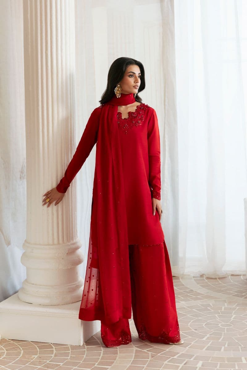 Embroidered Chiffon 3 Piece Ready-to-Wear Suit thumbnail